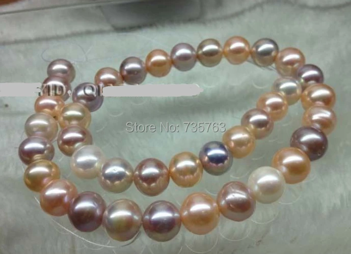 

xiuli 000288 Wholesale 11-12mm near round multicolor freshwater pearl