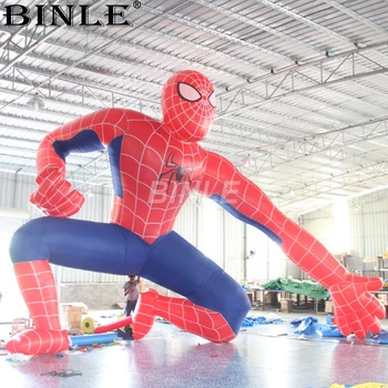 

Custom most popular 6m giant inflatable spiderman/spider man cartoon hero model balloon for advertising
