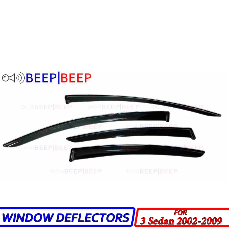 For Mazda 3 2002 2009 Sedan car window deflectors car wind deflector