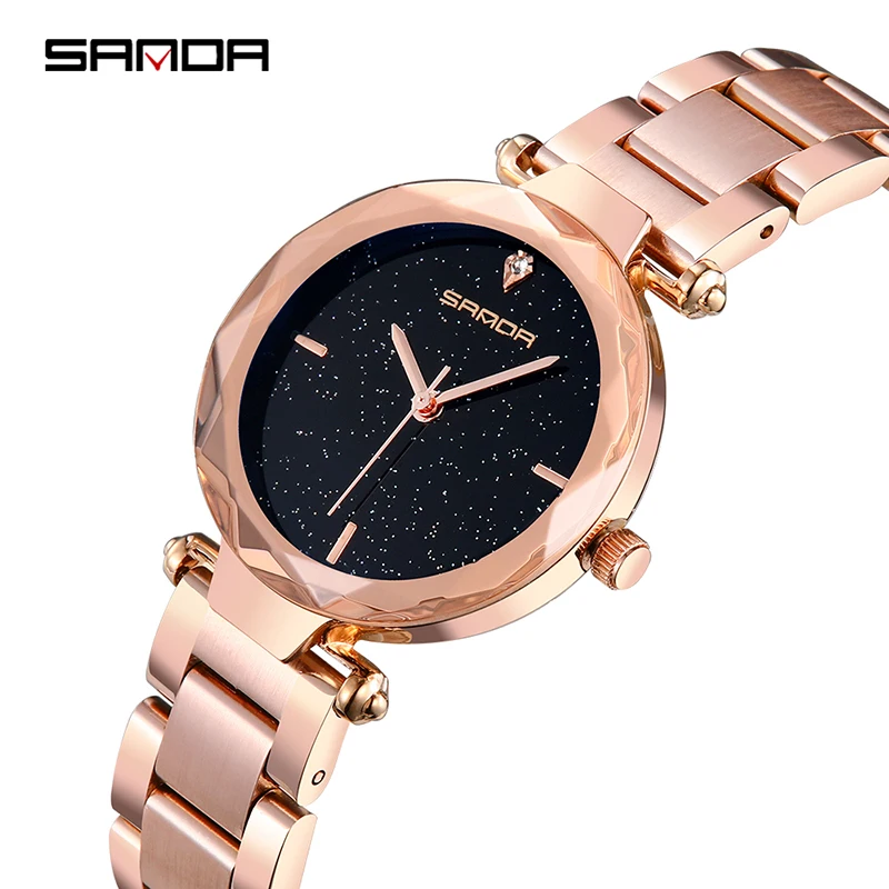 

SANDA Ladies Watch Fashion Watch Women Zegarek Damski Women Watches Luxury Steel Bracelet Reloj Mujer 2018 Relogio Feminino