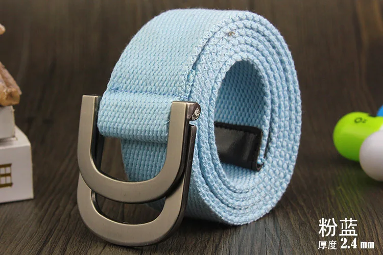 Male&Female Military Tactical Belt High Quality 2.5 mm Thick Solid color Canvas Belt for Men&Women Double Buckle 115cm Length