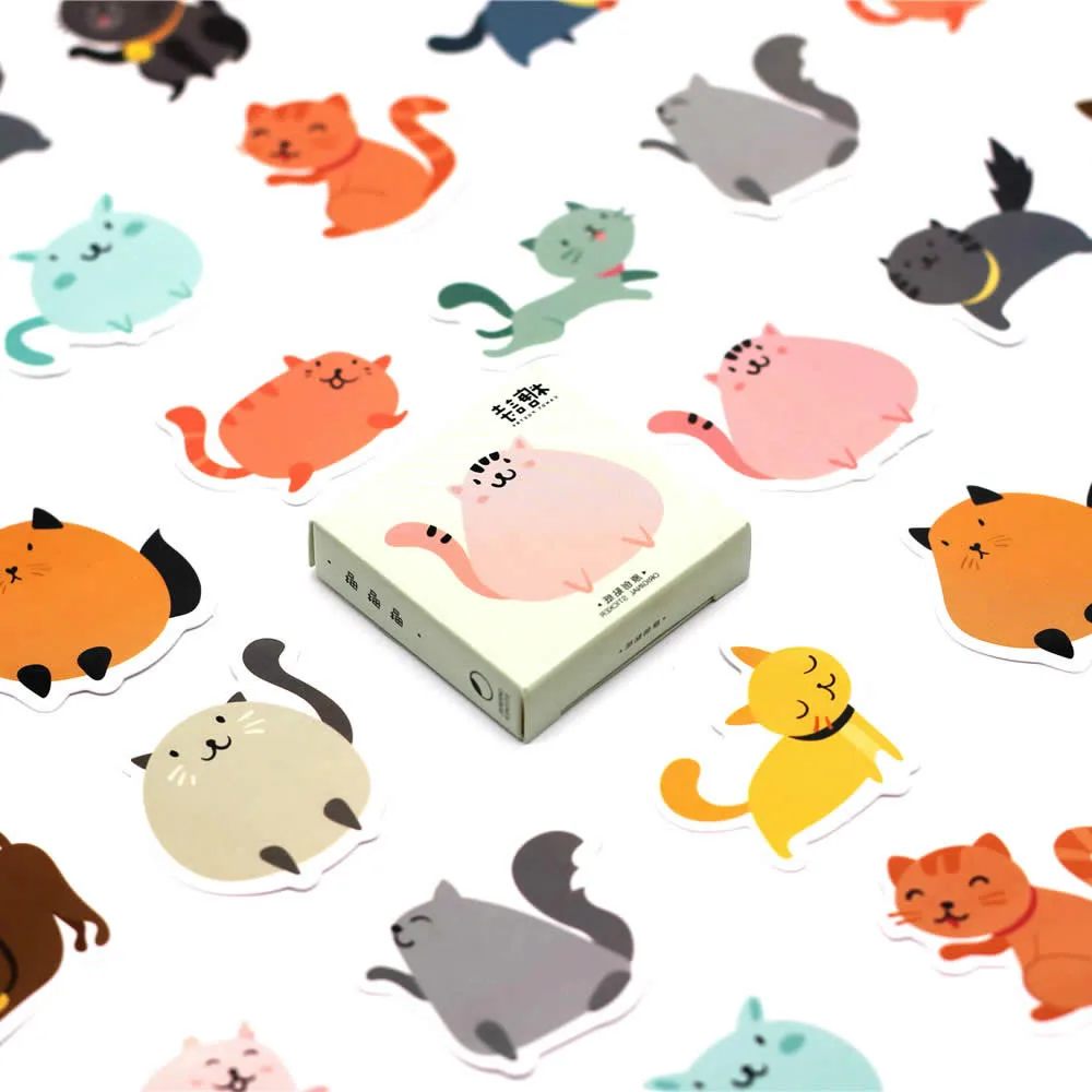 

1pcs Colour Cat Cute Cartoon Stickers Action Figure Action & Toy Figures Gift Toys Boy Girl Children