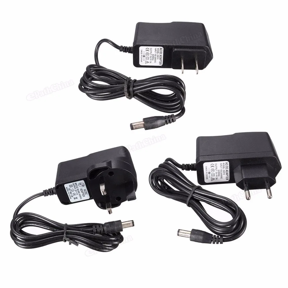 

Universal Power Adapter Charger EU / UK / US Plug DC 3V 1A Power Supply Adapter 100-240 AC Charger
