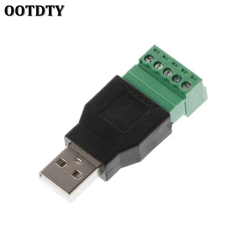 OOTDTY 1 шт. USB Женский Винт Разъем USB штекер с защитным разъемом USB2.0 Женский Джек USB женский винт терминал