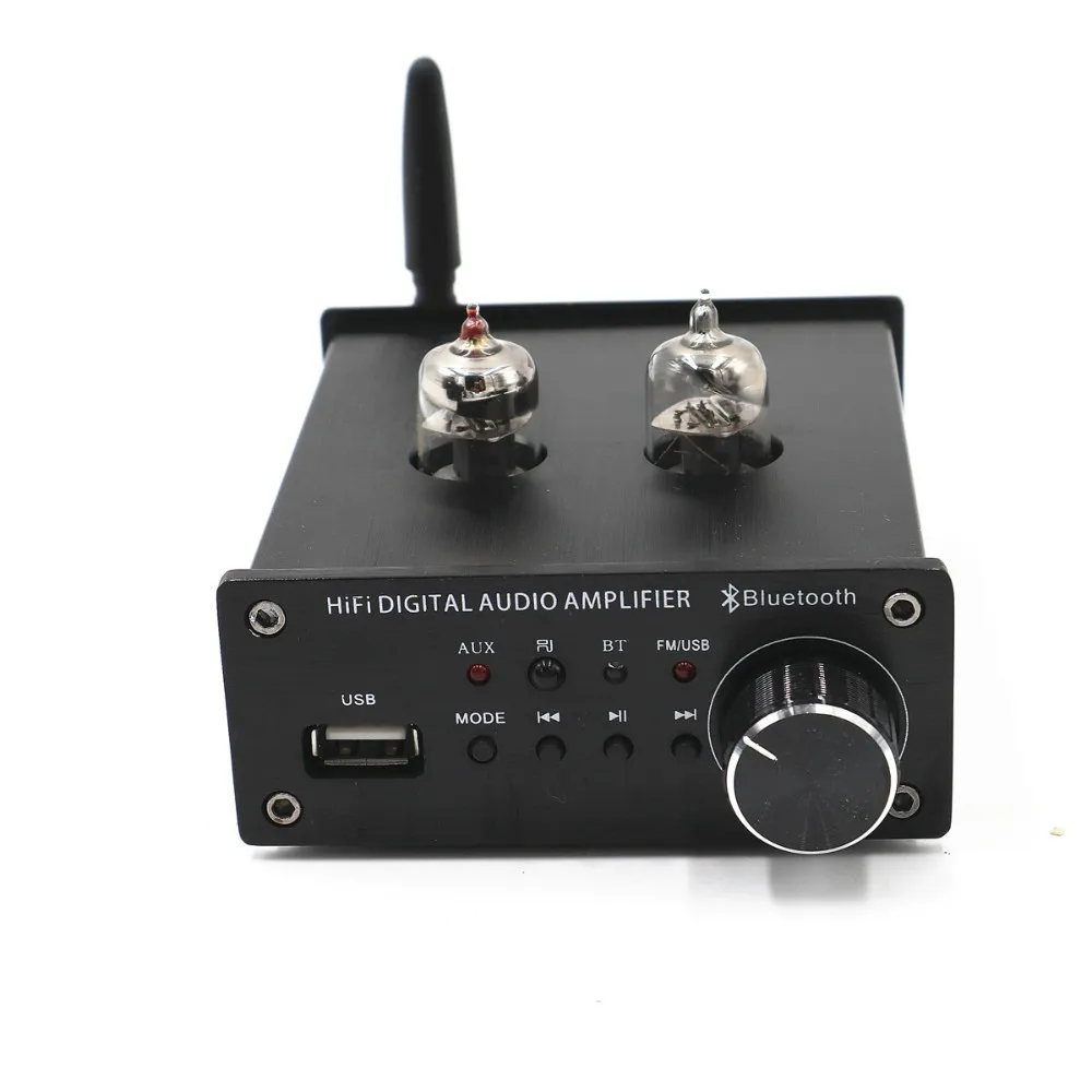M7 Bluetooth 4,2 6J1 или GE5654 вакуумный ламповый предусилитель поддержка USB MP3 музыкальный плеер без потерь TDA7377 35 Вт+ 35 Вт аудио усилитель