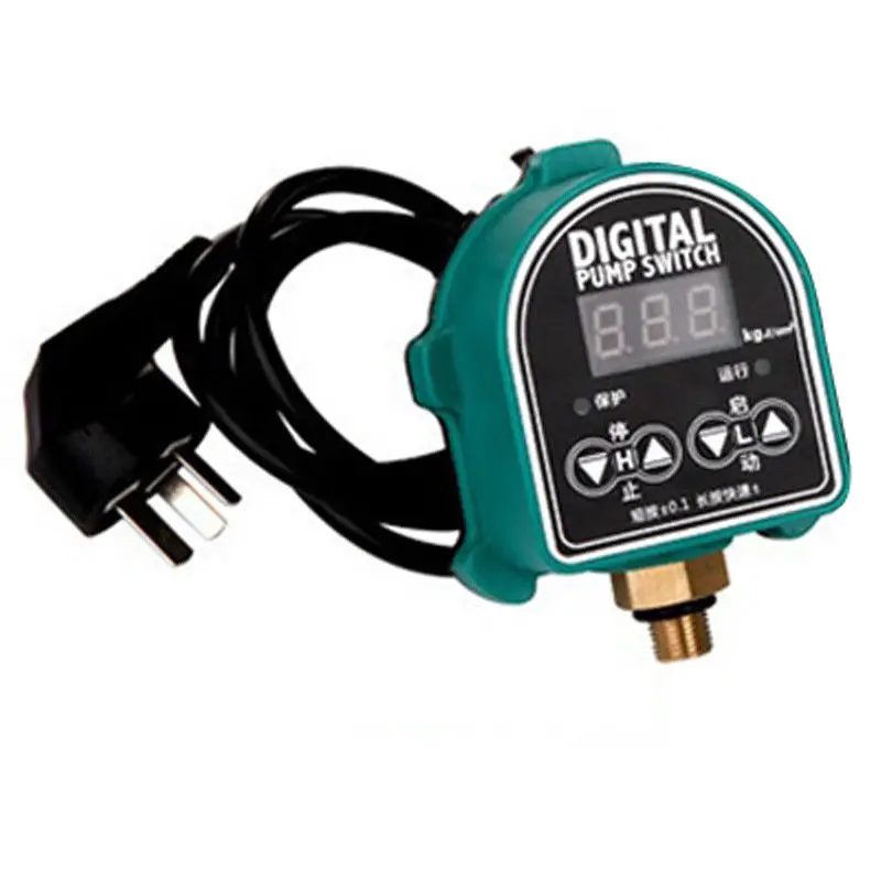 220V Digital Water Pressure Switch Digital Display  Eletronic Pressure Controller for Water Pump With Adapter