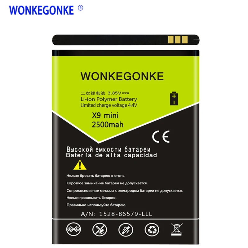 

WONKEGONKE For Doogee X9 mini X9mini Battery 5.0inch BAT16542100 High quality mobile phone battery with tracking number