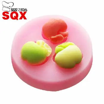 

Wholesale 3PCS Mini apple fruit Shape Fondant Icing 3D Cake Mold Sugar Craft Cake Decorating Tools SQ15121