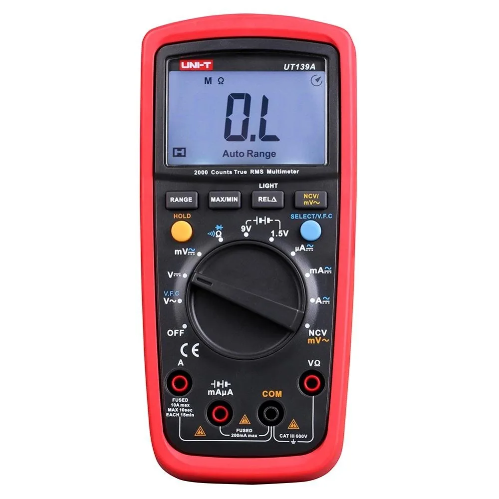 

UNI-T Digital NCV Multimeters UT139A UT139B UT139C AutoRange True RMS Electrical Handheld Testers Voltmeter Multitester Ammeter