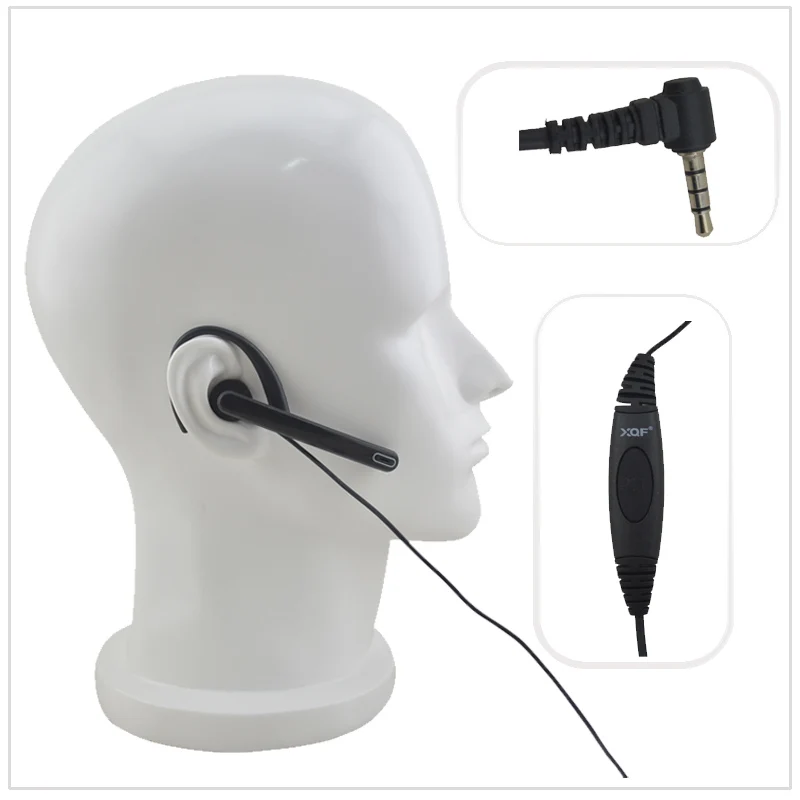 Radio Earpiece G loop Ear Bar Boom mic 3.5mm 1 pin Y plug Earpiece for