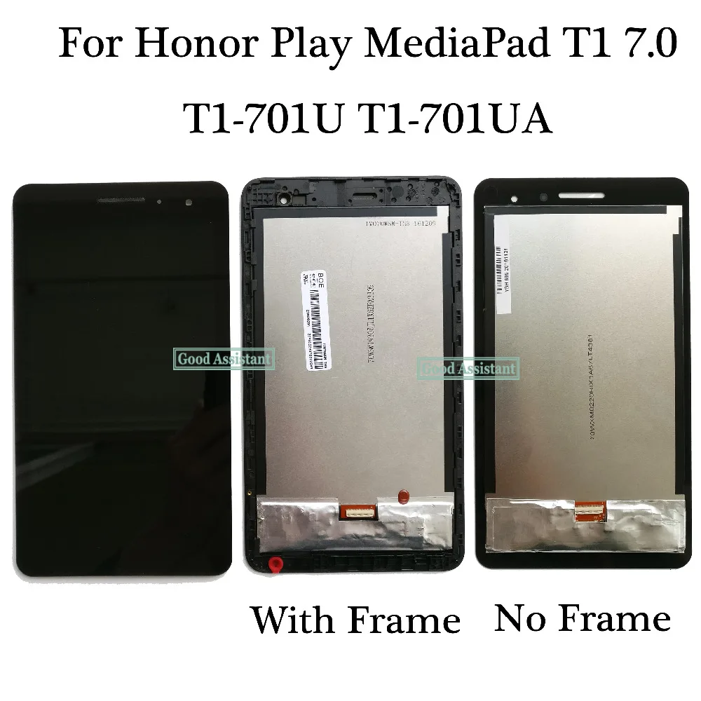 Original 7.0 inch NEW For Huawei Honor Play Tablet MediaPad T1 Touch Screen Digitizer + LCD Display Assembly With Frame | Мобильные