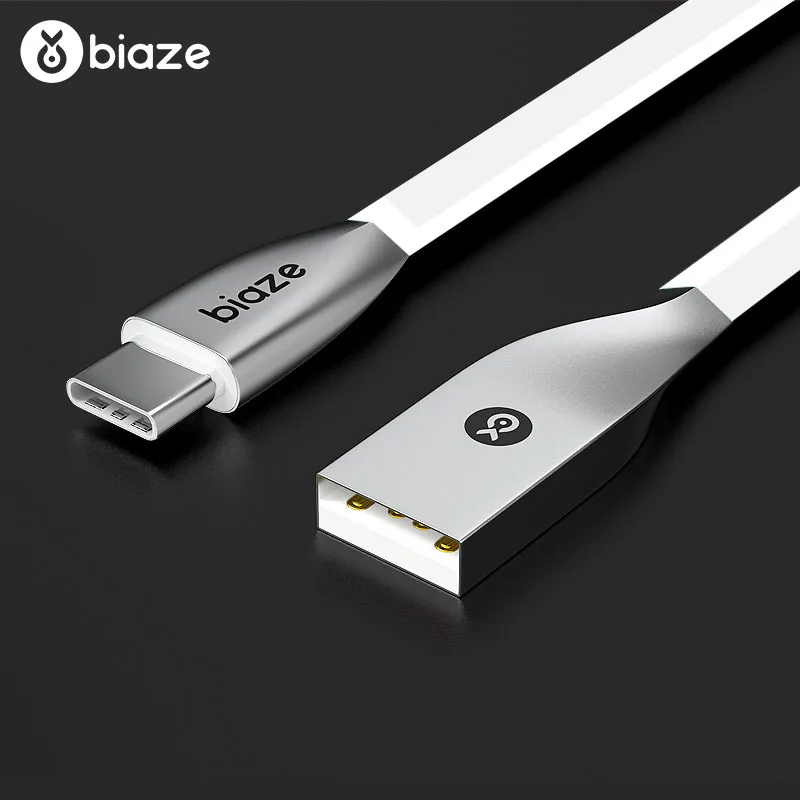 Biaze 1,2 M 2.4A usb type C кабель для USB-C мобильного телефона быстрое устройство для зарядки кабель для huawei P20 samsung Galaxy S9 S8 Plus