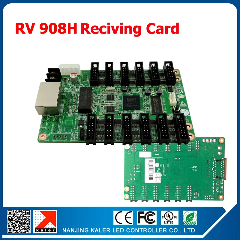 

2pcs a lot Linsn RV908H full color LED display receiving card max support 256*1024 pixel led sign display controller card