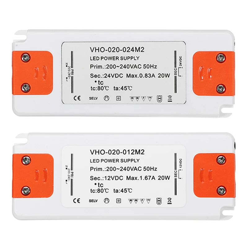 CLAITE AC100-240V/AC220-240C к DC12V/DC24V 20 Вт источник питания Светильник ing адаптер зарядное устройство трансформатор светодиодный светильник