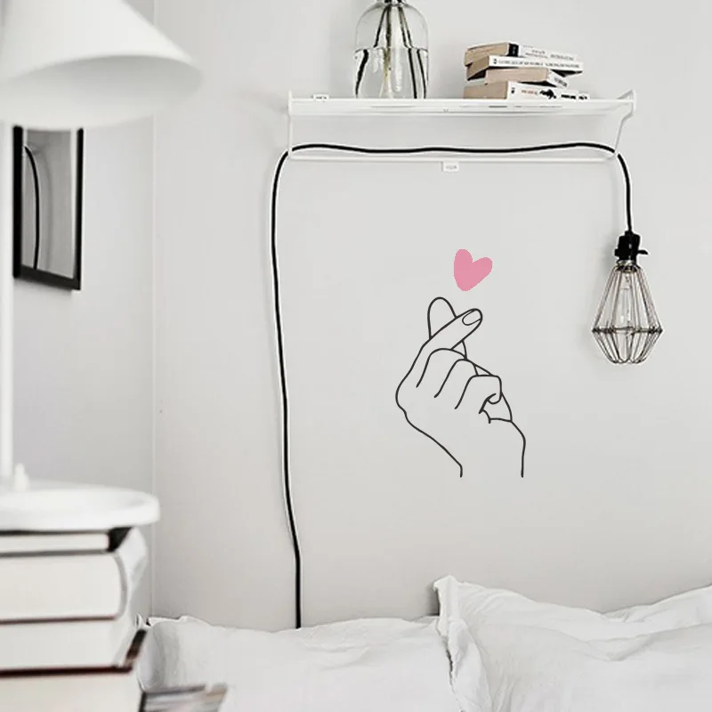 Фотообои с надписью Love Gesture|Наклейки на стену| |