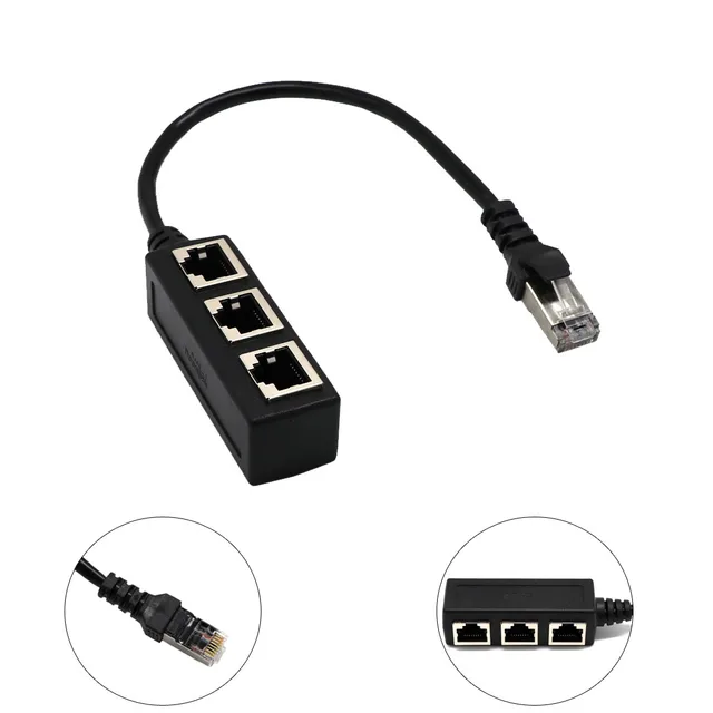 RJ45 1 To 3 Ethernet LAN Network Cable Splitter 3 Way Extender Adapter Connector-in Computer Cables & Connectors from Computer & Office on ... RJ45 1 To 3 Ethernet LAN Network Cable Splitter 3 Way Extender Adapter Connector-in Computer Cables & Connectors from Computer & Office on ...