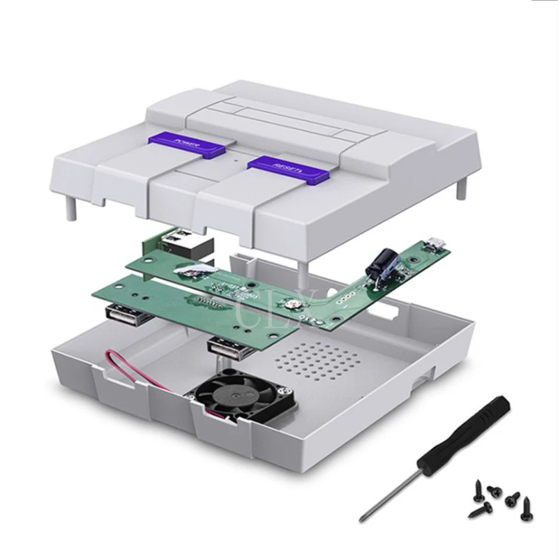 

New arrive Raspberry pi Retro Game Box Raspberry Pi 3 shell Raspberry Pie Classic Vintage Box for Raspberry pi 3