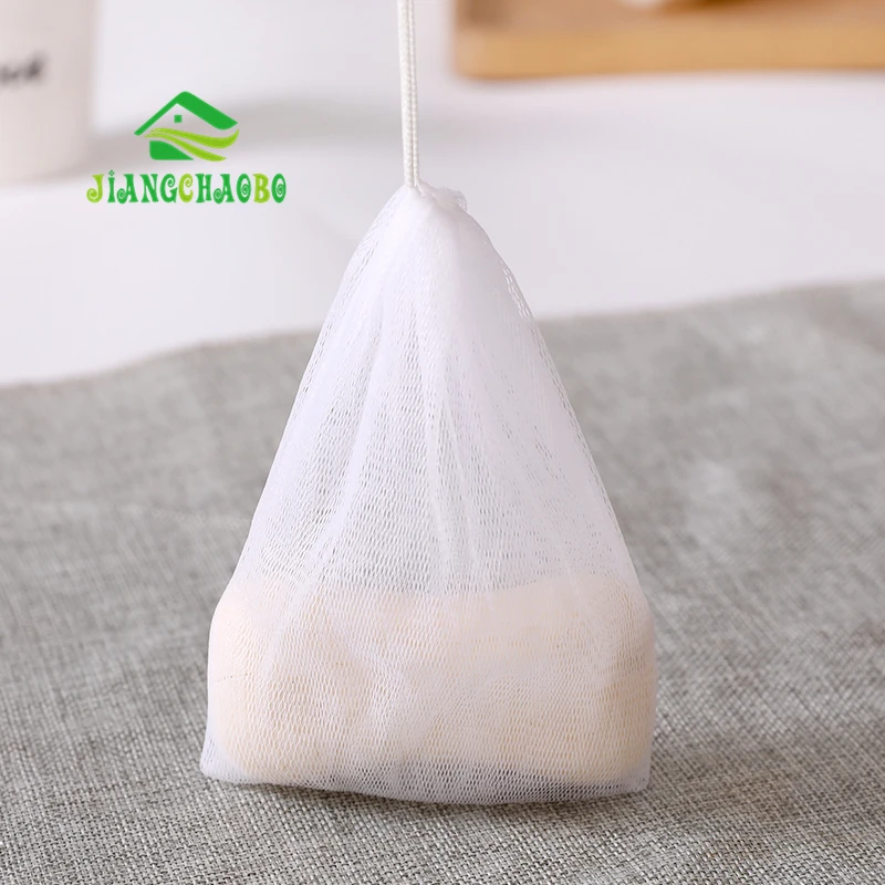 

Multi-purpose Double-layer Foaming Net Cleansing Face Wash Handmade Soap Foaming Net Bath Facial Cleanser Foam Soap Net Bag