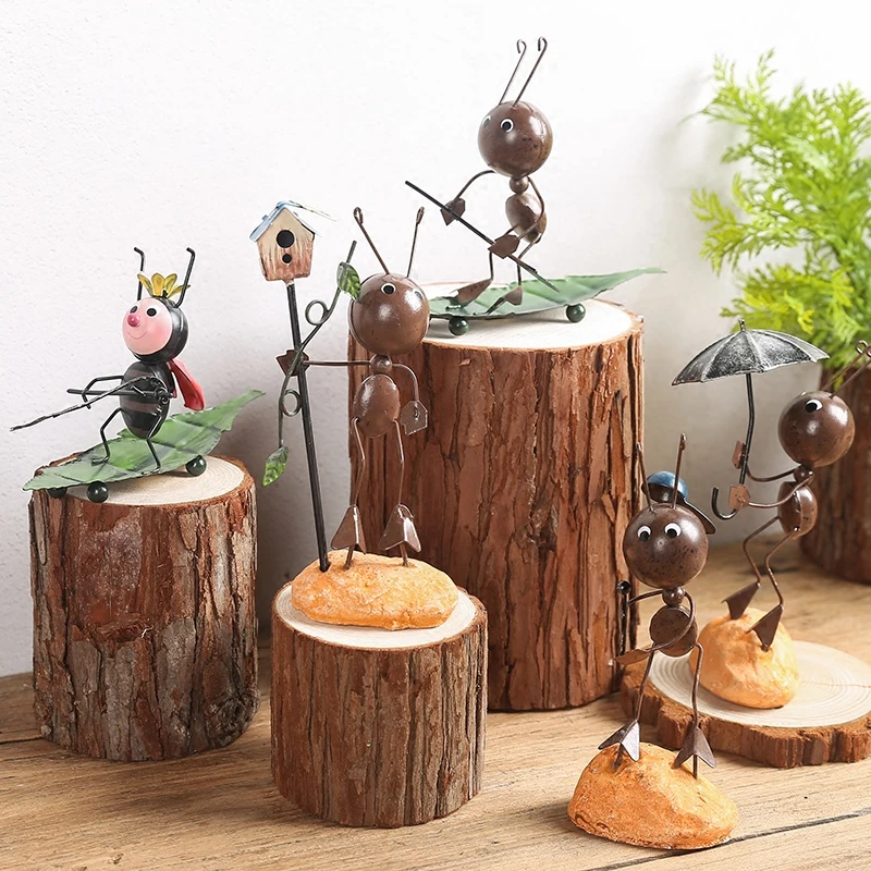 الإبداعية لطيف المطاوع الحديد النمل التماثيل مصغرة حديقة غرفة المعيشة غرفة خزانة النبيذ مجلس الوزراء الحيوان الحرف