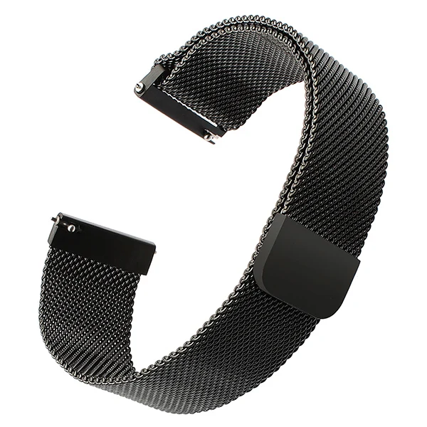 Ремешок для часов Band Milanese Loop для samsung Galaxy Watch Active/Active 2 40 мм 44 мм SM-R500 магнитный ремешок из нержавеющей стали - Цвет ремешка: Black