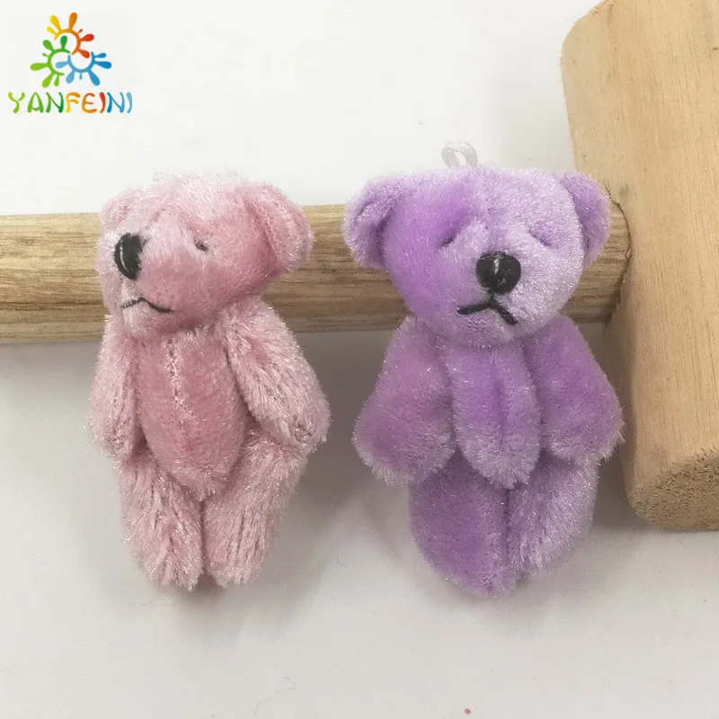 10 шт 4 5 см Kawaii маленькие плюшевые мишки мягкие игрушки бархатные куклы для детей