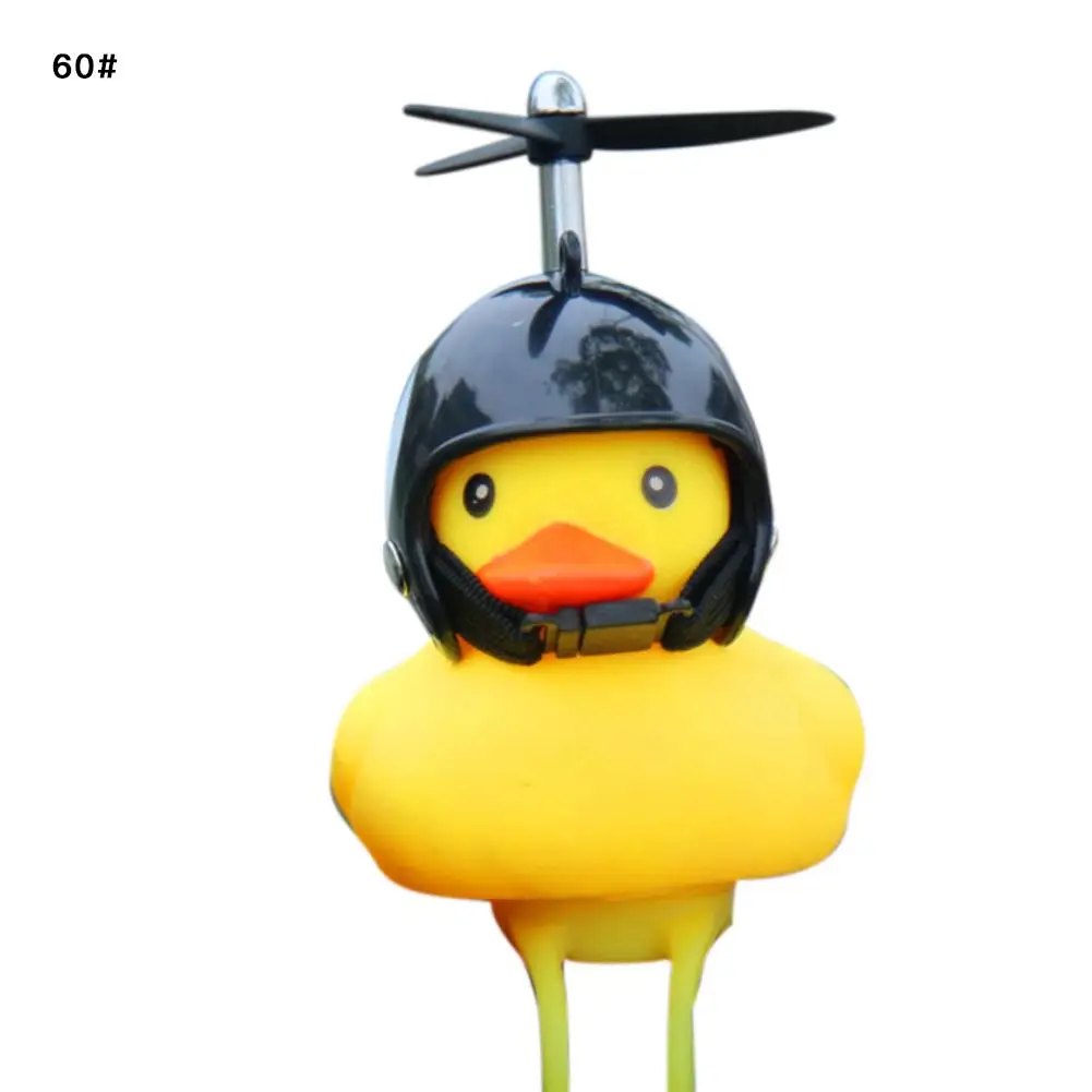 Best Bike Horn Bicycle Lights Bell Lovely Cute Duck Squeeze Helmet Electric Car Horn Lamp for Children Adults 17