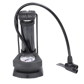 

Foot Activated Floor Pump With Gauge Bike Floor Pump Foot Activated Bicycle Air Pump Aluminum Alloy Portable Bike Pump