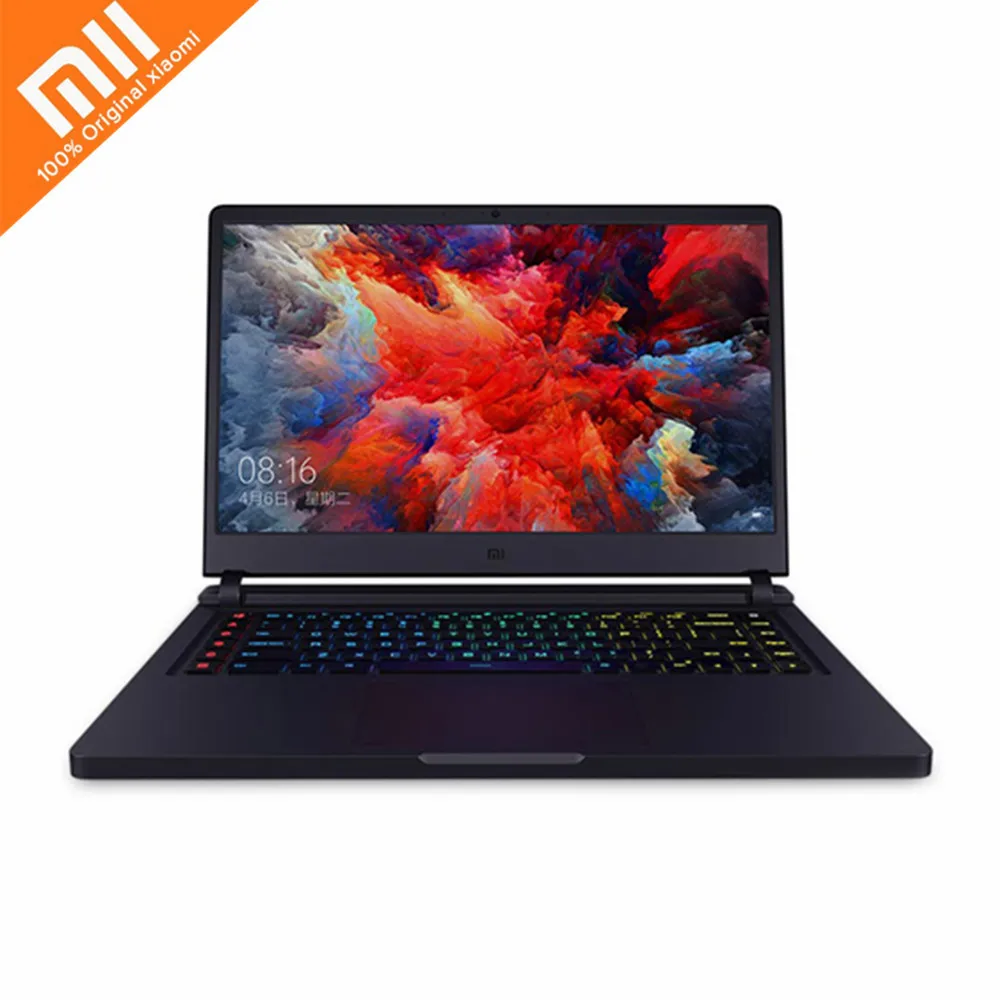Игровой ноутбук Xiaomi Mi 15 6-дюймовый Windows 10 Intel Core i7-8750H с шестигранным процессором 2 2-4