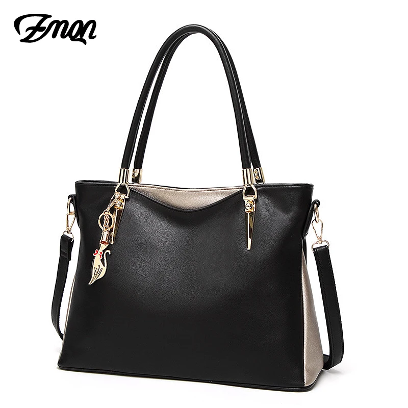 ZMQN Luxury Handbags Women Bag Designer 2019 PU Soft Leather Shoulder Bags for Women Famous Brand Fashion Woman Bag Kabelka A863