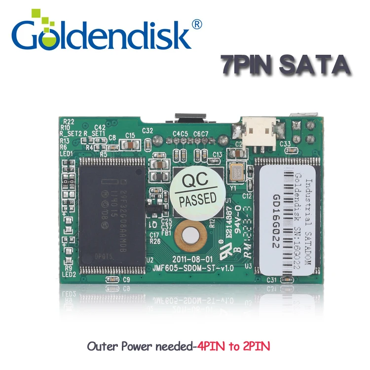 Goldendisk 32GB SATA DOM SSD 30GB SATA диск внутренний 16GB четырехканальный более стабильная флеш-память NAND MLC для компьютеров