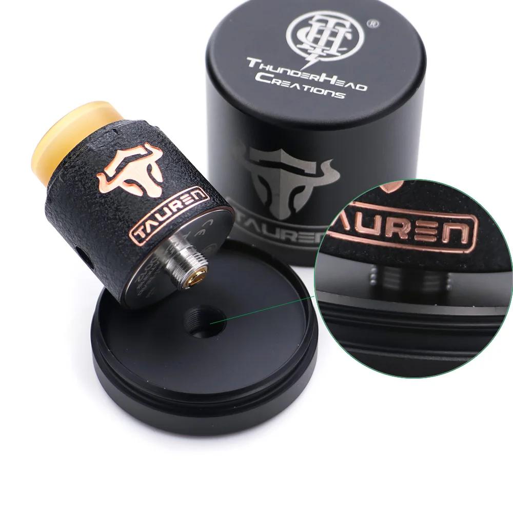 Новинка THC Tauren RDA Tank ThunderHead Creations Vape атомайзер позолоченный 510 и BF pin для электронной