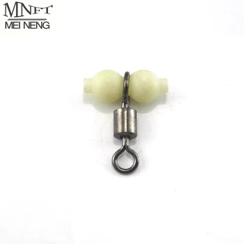 

MNFT [12PCS] 3-ways Rolling Swivels Luminous Fishing Connectors Sea Fishing Tackle Accessories