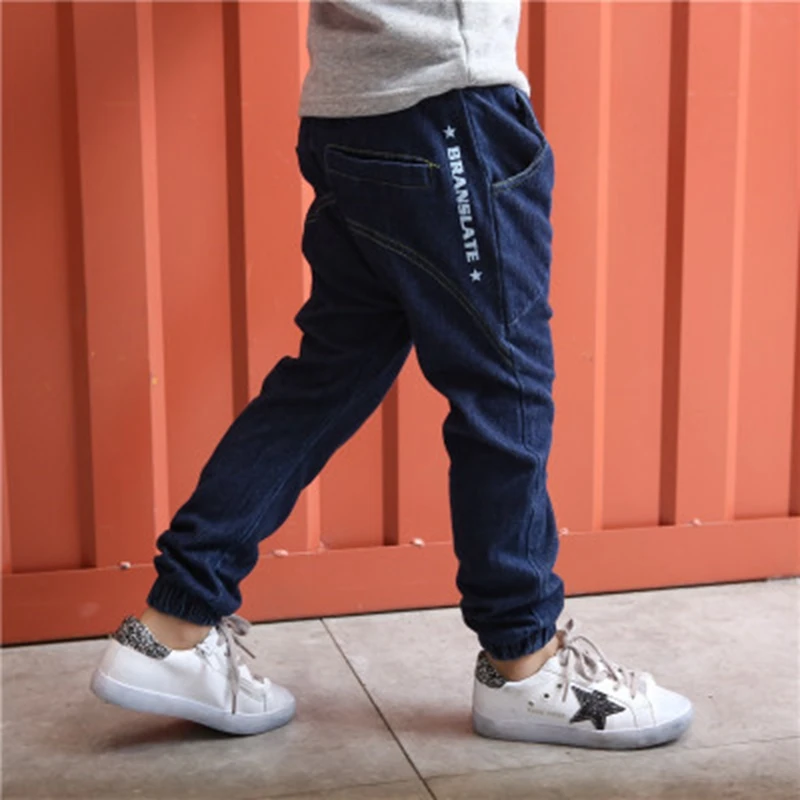 

Baby Boys and childrens Harlan jeans Pants clothes In the Winter South Korean style Stylish Add wool jeans kids Clothing LRZLYX-