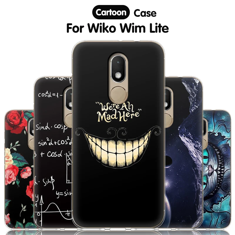 

JURCHEN Phone Case For Wiko Wim Lite Case Silicone Cartoon 3D Relief Soft TPU Back Cover For Coque Wiko Wim Lite Case Etui 5.0"