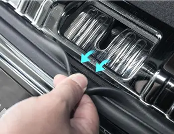 

Decorative fittings of stainless steel backup case guard plate for Volkswagen teramont rear guard plate