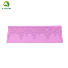 Вечерние декоративная силиконовая торт кружева коврик границы сахар кружева формы кекс помадкой кружева формы для выпечки инструменты Свадебные украшения