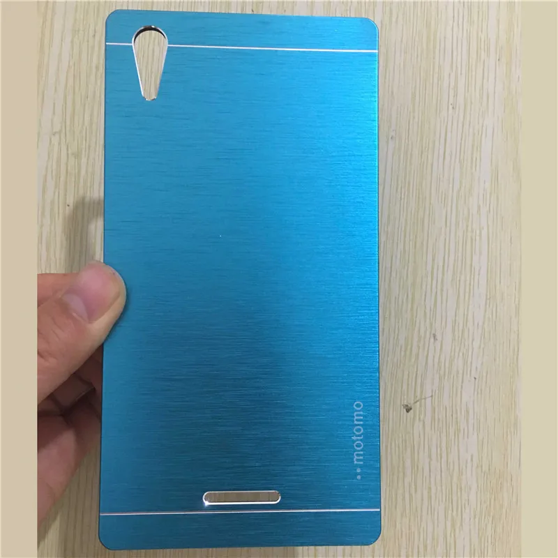 

Luxury Motomo Brushed Aluminum Case Plastic Cover For Sony Xperia T3 Back Capa