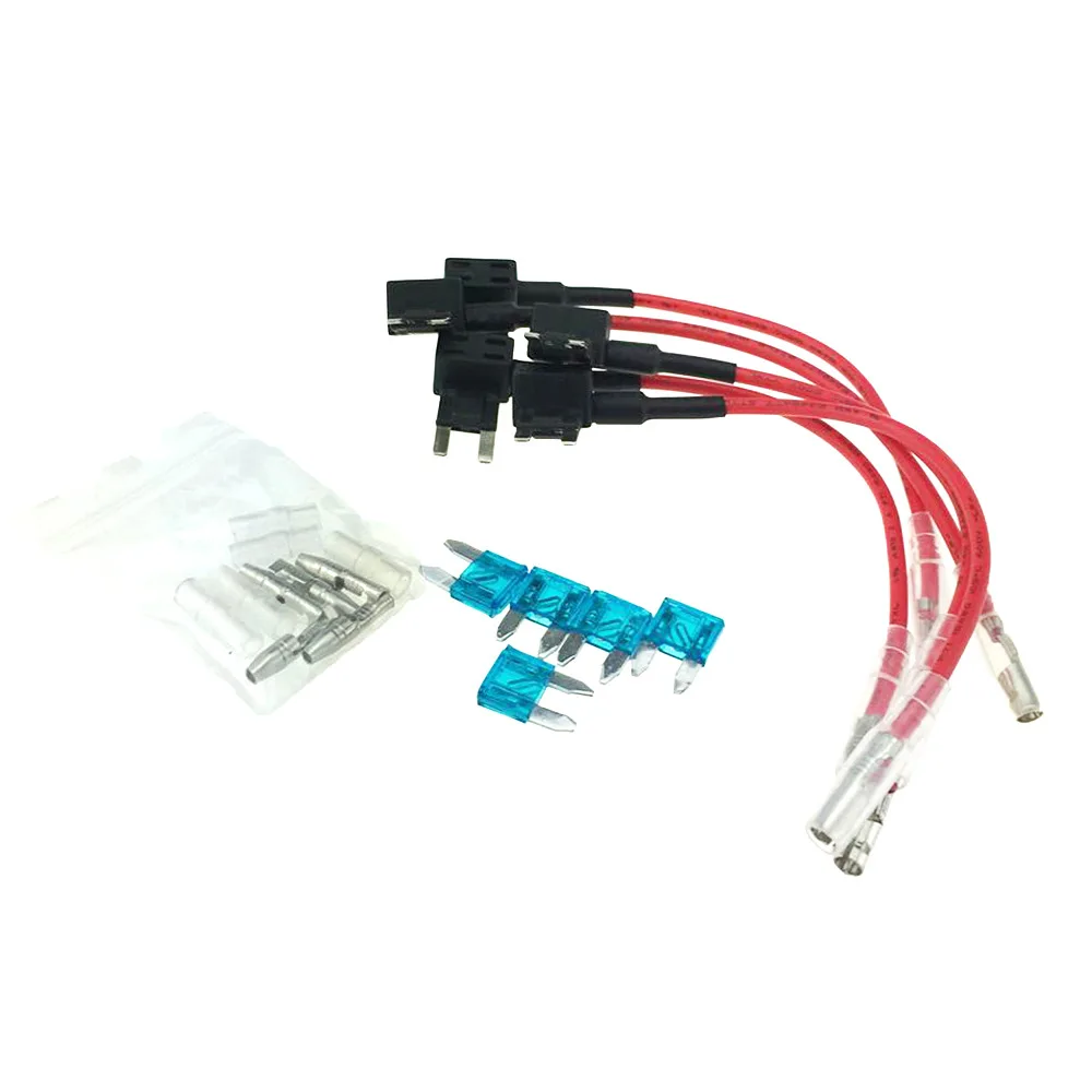 5Pcs 15A Add Circuit Mini Blade Fuse Box Holder ACS ATO