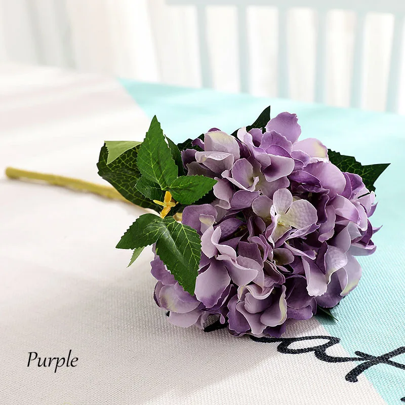 Flone Artificial Silk Flower Branch California Hydrangea Flowers Fake Flowers Wedding Party Accessories Living Room Decoration (21)