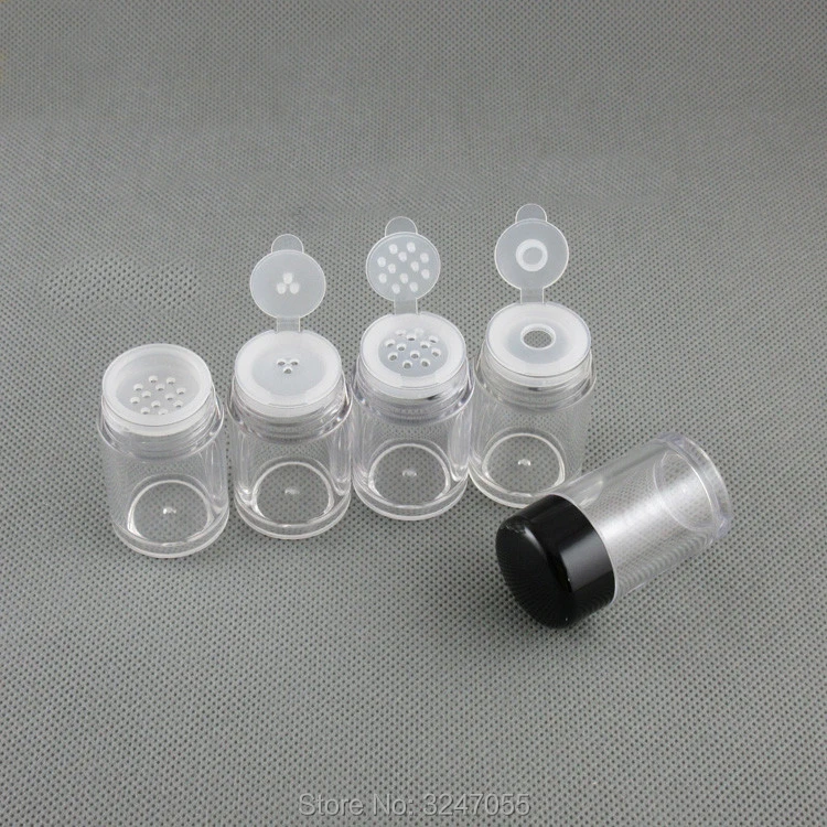 10ML 60pcs/lot Clear Plastic Nail Art Decorations Refillable Bottle