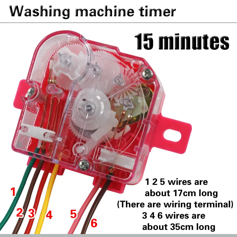 Таймер стиральной машины 6 линия 180 градусов переключатель времени полуавтоматический двойной цилиндр стиральная машина запчасти