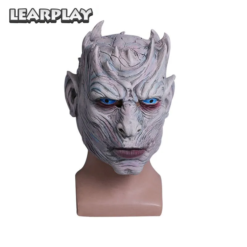 

Game of Thrones Night's King Cosplay Mask The white Walkers Masks Halloween Costume Accessories Face Cover Haunted Props
