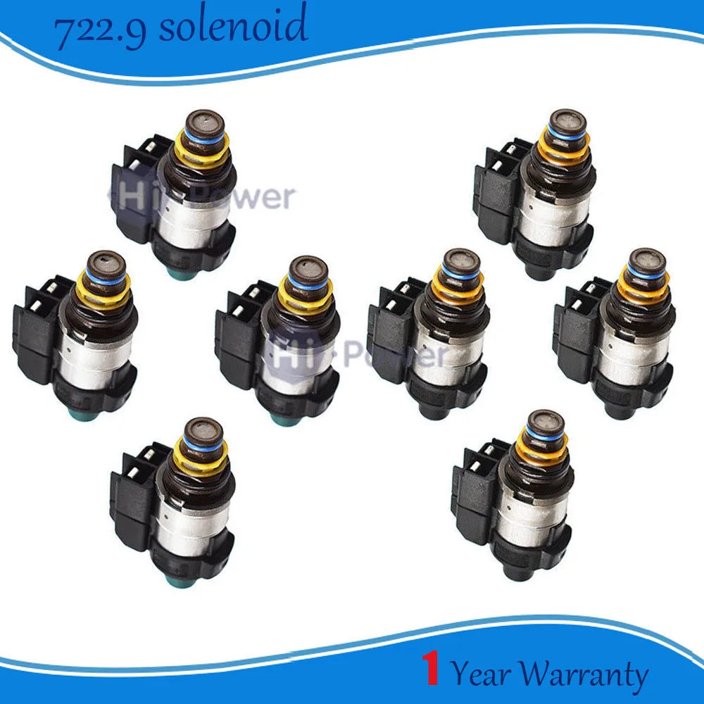 

8pcs Original Tested 722.9 AW55-50SN 55-51SN AF33 RE5F22A 7Speed Automatic Transmission Solenoids kit For Mercedes Benz