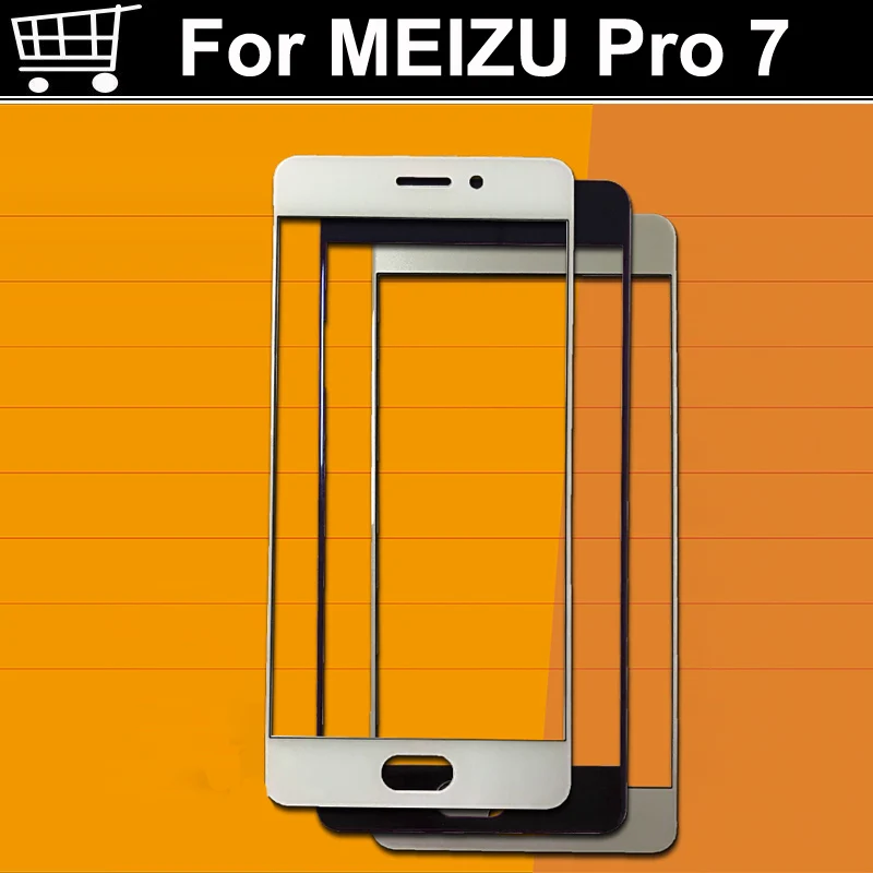 

ForMeizu Pro7 Outer Glass Lens Replacement Part for Mei zu Pro7 Pro 7 Touch screen Front Glass Cover Pro 7 without flex cable