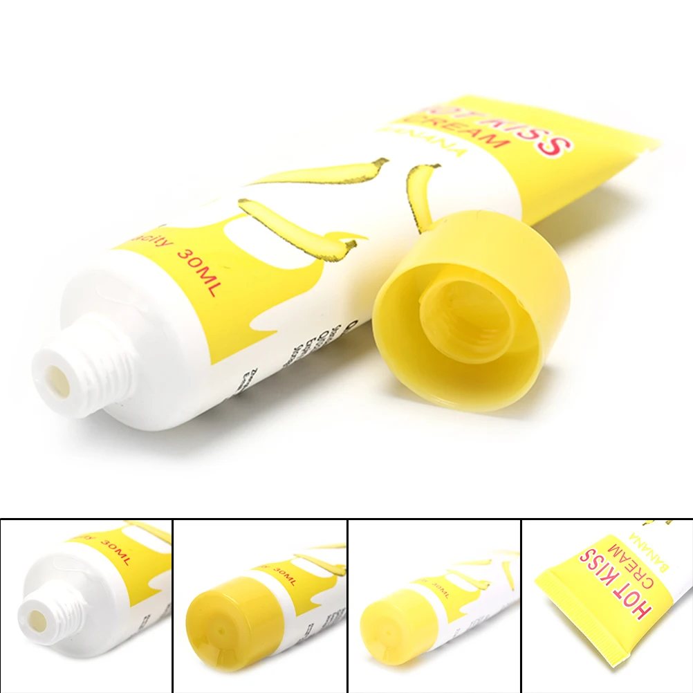 Lubricant Banana Cream Edible Personal Body Grease Oral Vaginal Anal Lubricant For Sex Penis Massage Oil 30ml Love Gel