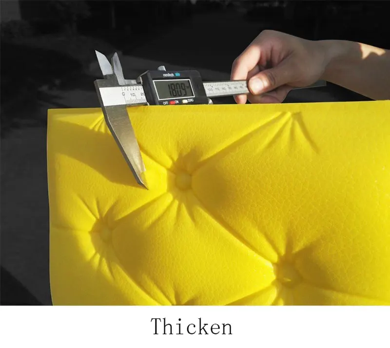 Soft Bag tiles Wall Panels 3D Home Decor Leather Wall Sticker DIY Foam  Waterproof Self adhesive Wallpaper kids room 30*60cm