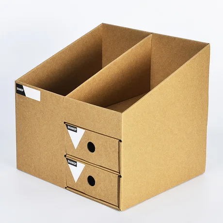 Коробки для хранения и ящики organizador rangement простая Крафт Бумага Настольная коробка