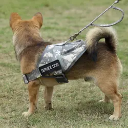 Военный полицейский тактический жилет для собак нейлоновый патруль водонепроницаемый K9 служебный жилет для собачьей упряжки для