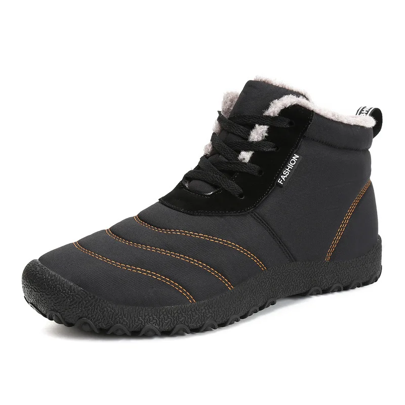 Зимние мужские и женские спортивные теплые флисовые зимние ботинки 46 уличный большого размера для альпинизма, Походов, Кемпинга, термоутолщенная хлопковая обувь