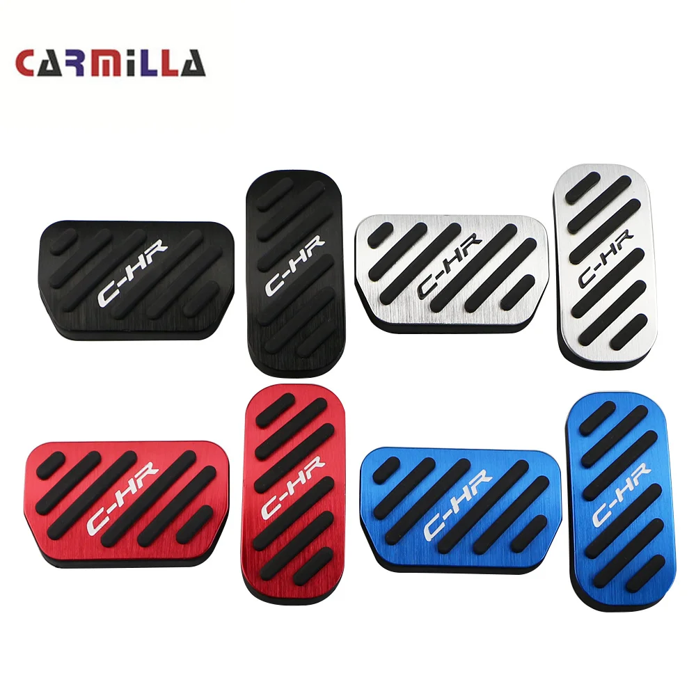 

Carmilla Car Styling Accelerator Gas Pedals Brake Pedal Cover AT Fit for Toyota C-HR C HR CHR 2016 2017 2018 Accessories